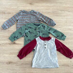 Simple Joys by Carter's Baby Boys' 3-Pack Long Sleeve Shirts, Size 12M
